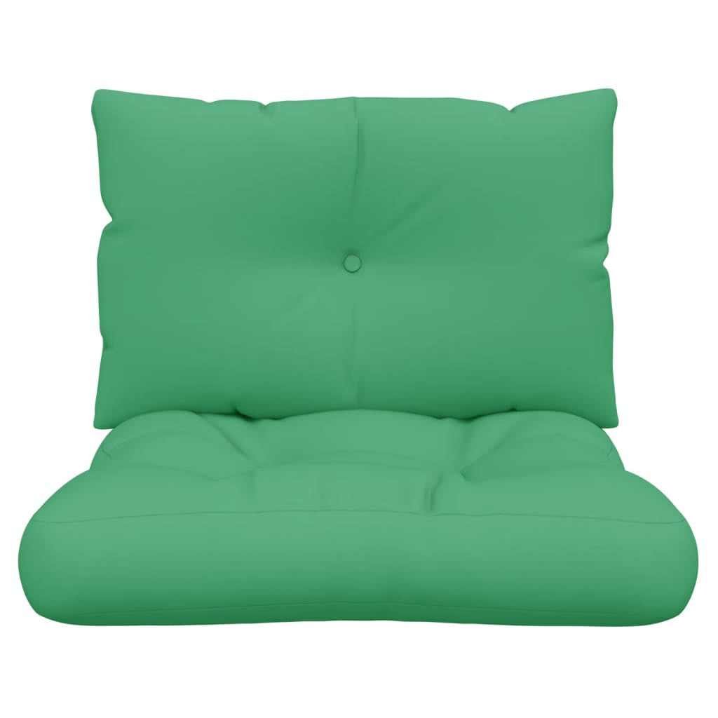 Vidaxl Cojines Para Palets 2 Unidades Tela Verde_3
