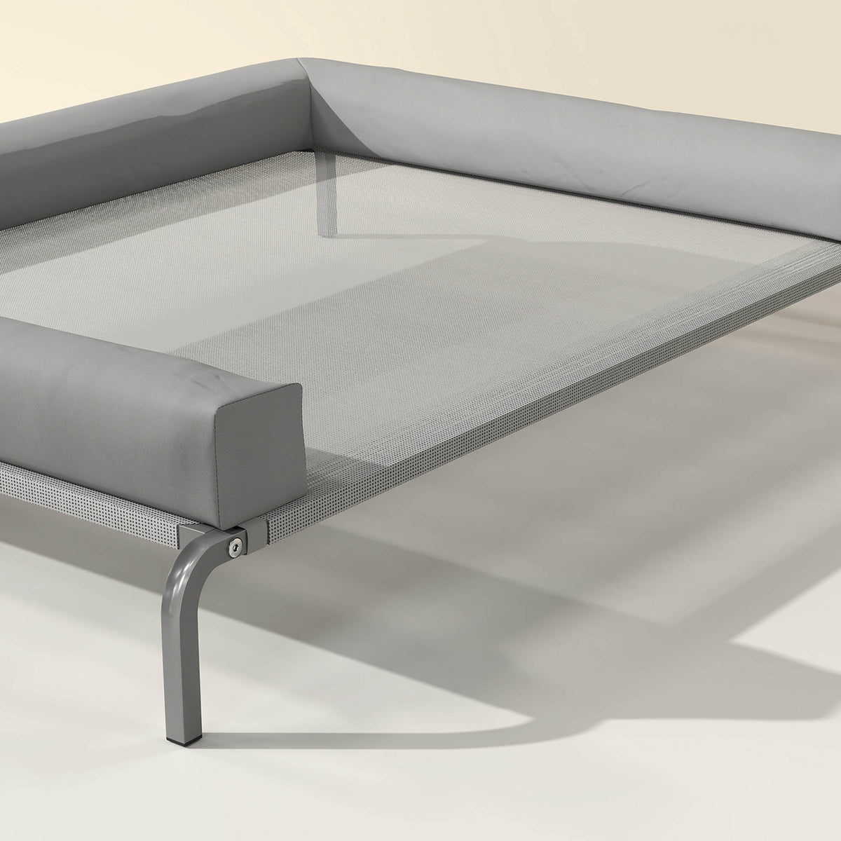 Pawhut Cama Elevada Para Perros Transpirable Con Refuerzos Extraíbles Gris Claro_3