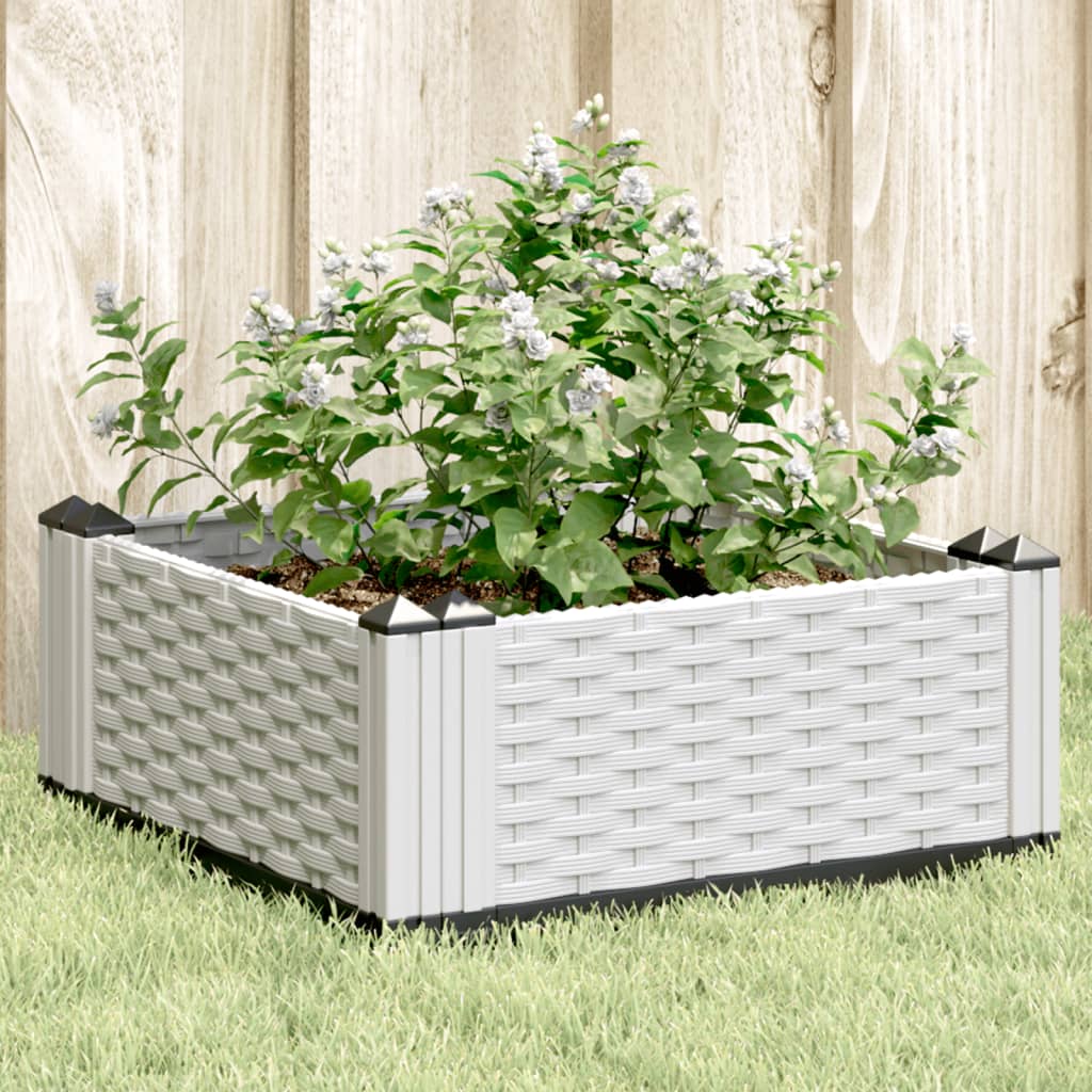 Jardinera Con Clavijas Pp Blanco 42,5x42,5x28,5 Cm_1