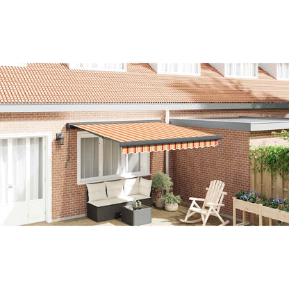 Toldo Retráctil Aluminio Y Tela Blanco Y Amarillo 3x2,5 M_3