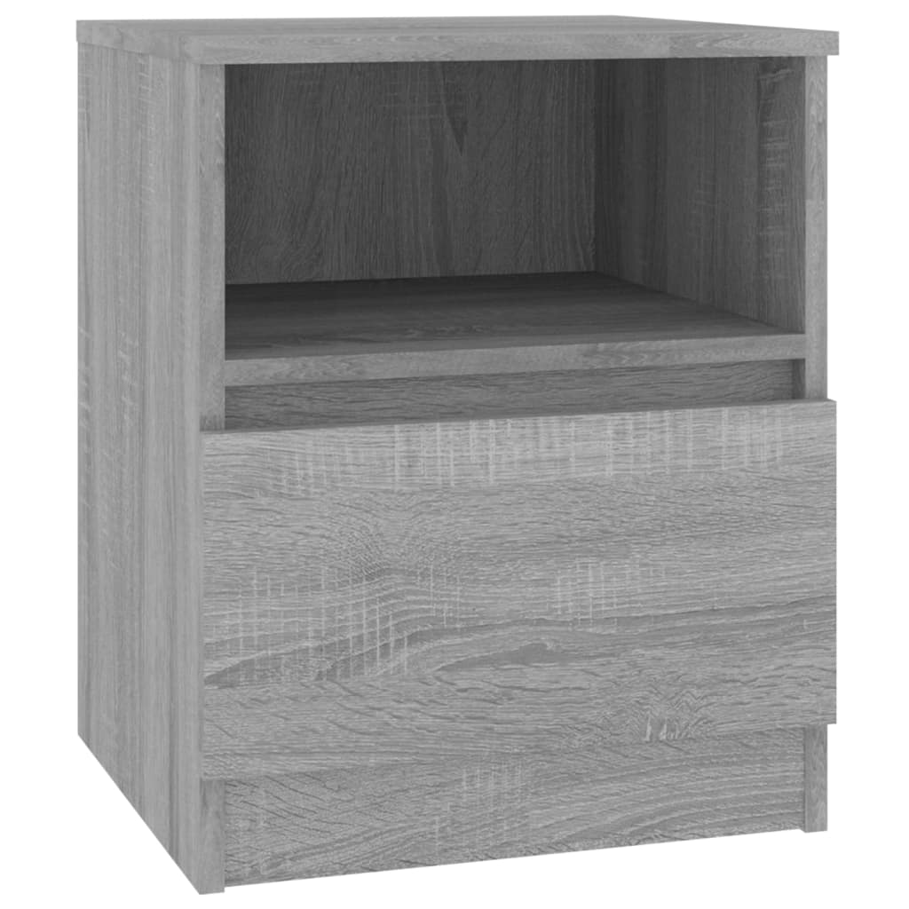 Mesitas Noche 2 Uds Madera Ingeniería Gris Sonoma 40x40x50 Cm_1