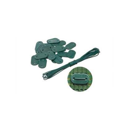 Fijación para cañizos Fixcane verde Nortene 26 ud