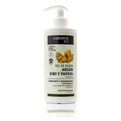 Gel De Baño Argán Labnatur Bio | Limpieza E Hidratación De La Piel | Kiwi Y Papaya | Cuidado Corporal Revitalizante | 45_0