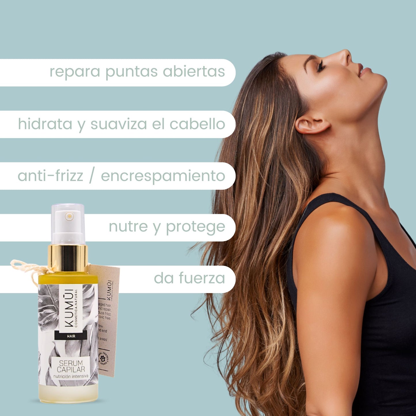 Serum Capilar Nutrición Intensiva Y Puntas Abiertas KUMUI 30ml_1