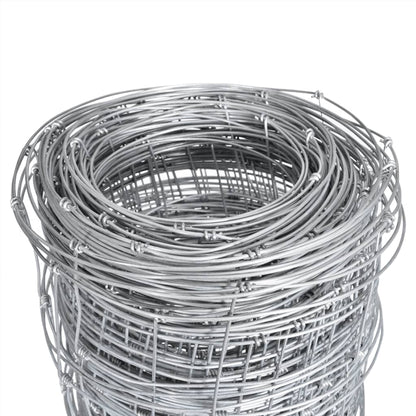 Valla De Jardín De Acero Galvanizado Plateado 50x1,25 M / Vetonek_0
