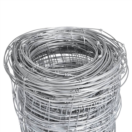 Valla De Jardín De Acero Galvanizado Plateado 50x1,25 M / Vetonek_0