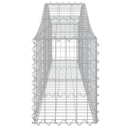 Cestas De Gaviones 11 Uds Forma De Arco Hierro 200x30x40/60 Cm_4