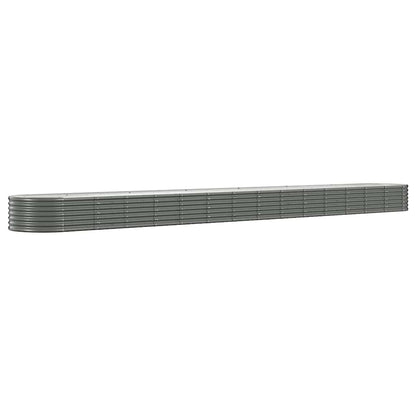 Jardinera Arriate Acero Galvanizado Gris 620x80x36 Cm_0