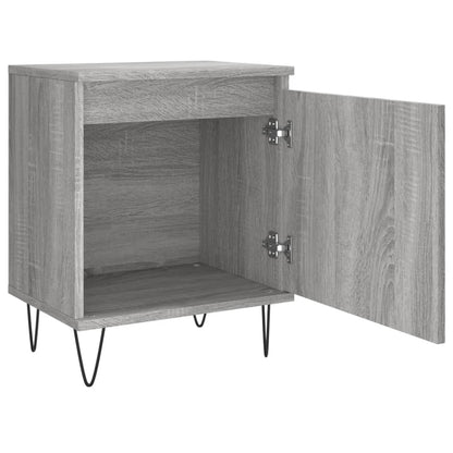 Mesita De Noche 2 Uds Madera Ingeniería Gris Sonoma 40x30x50 Cm_4