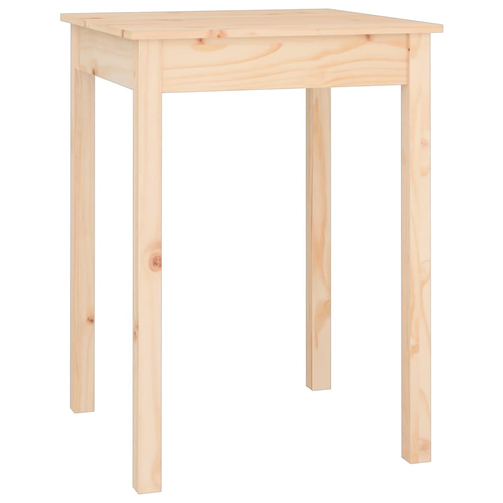 Mesa De Comedor Madera Maciza De Pino 55x55x75 Cm_0