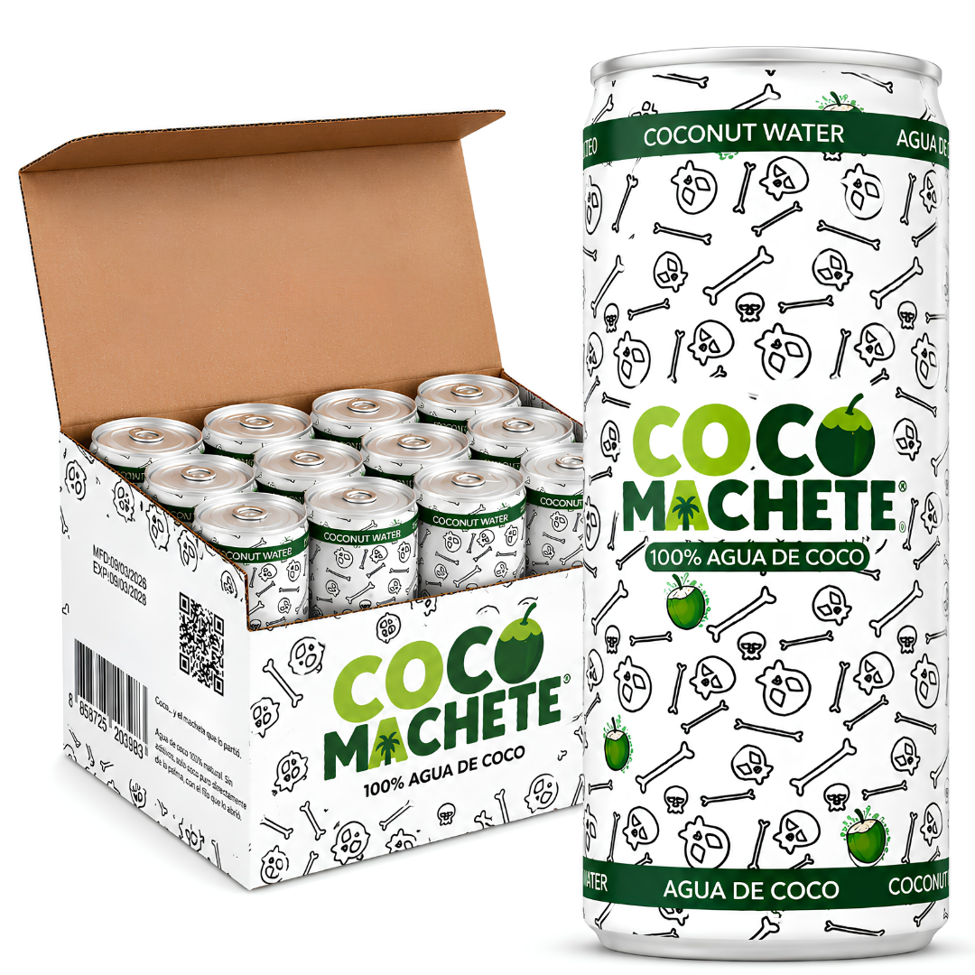 Agua De Coco Natural 100%, Pack 12 Latas X 310 Ml_0