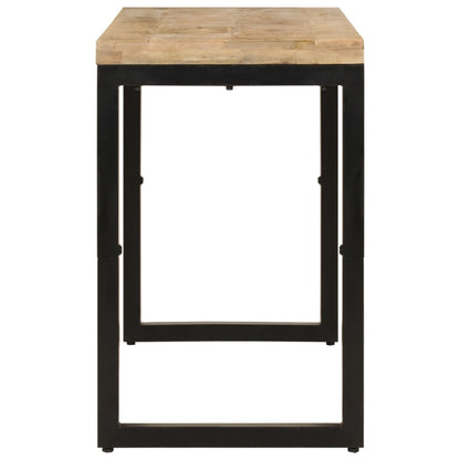 Mesa De Comedor Madera Maciza De Mango 110x50x76 Cm_2