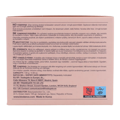 Mascarilla hidratante y calmante Collagen Gel Toner Pads Biodance 60 discos
