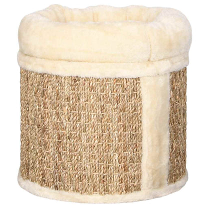 Vidaxl Casita Para Gatos De Lujo Con Cojín Hierba Marina 33 Cm_3