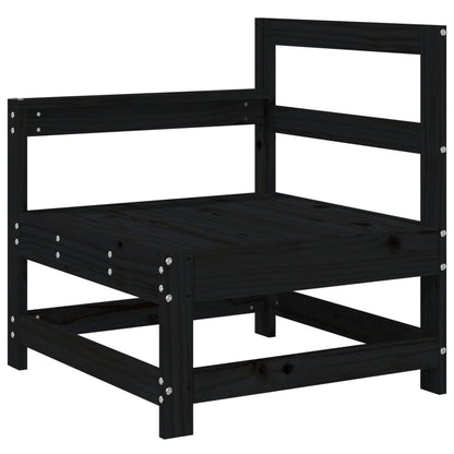 Vidaxl Juego De Sofás De Jardín 5 Piezas Madera Maciza De Pino Negro_3