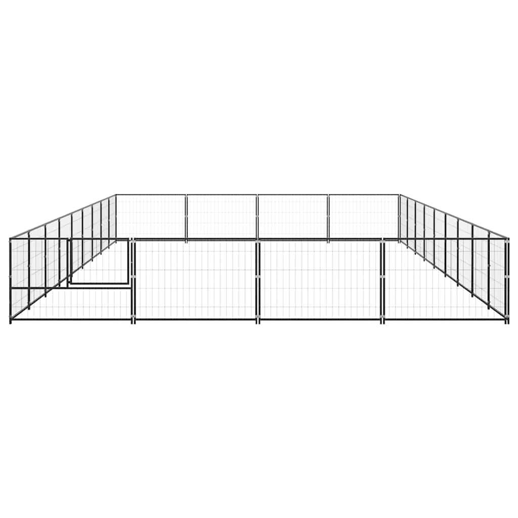 Perrera Acero 36 M² Negra_4