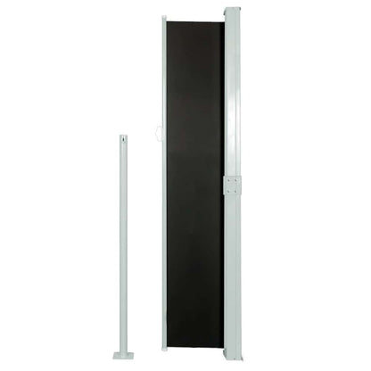 Vidaxl Toldo Lateral Retráctil De Jardín Negro 140x500 Cm_3