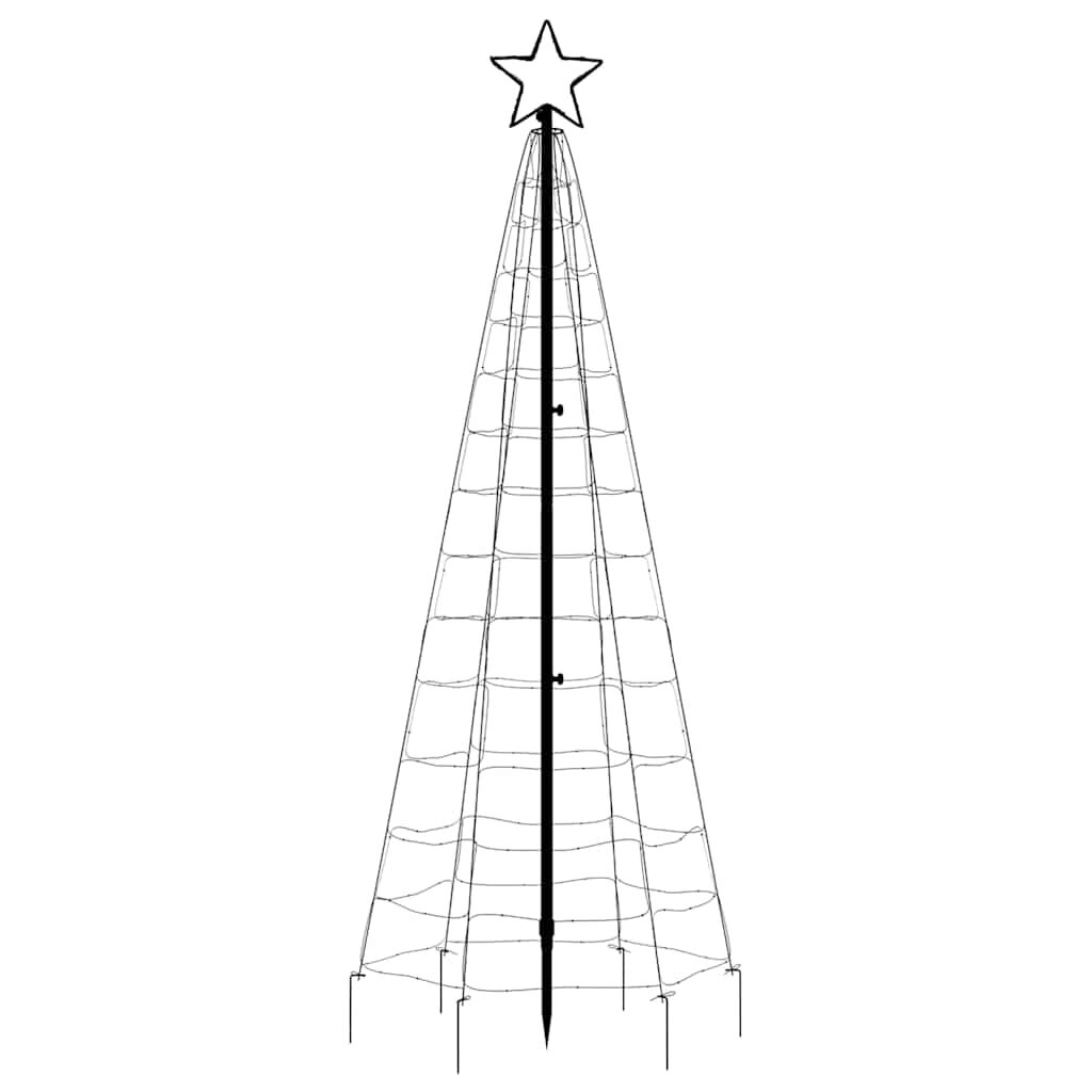 Vidaxl Árbol De Navidad Led Con Estacas 220 Leds De Colores 180 Cm_4