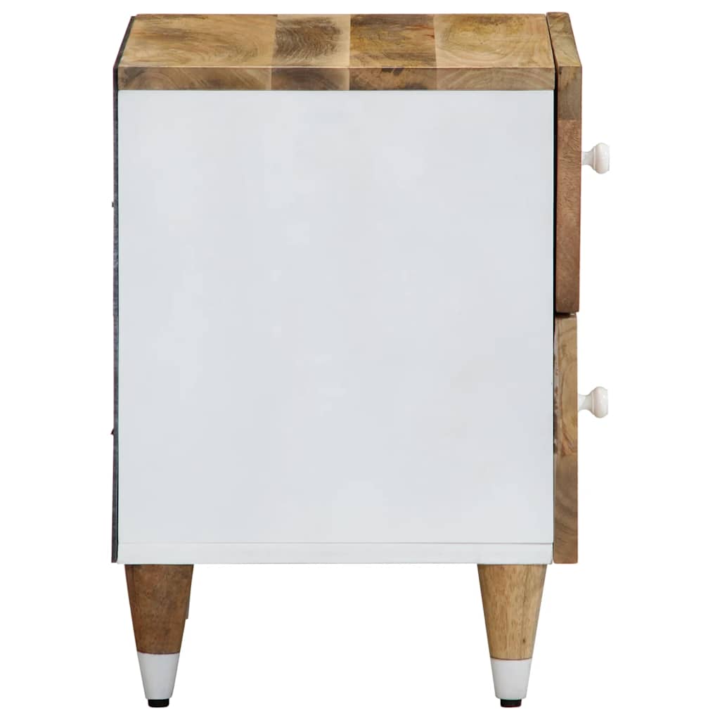 Mesitas De Noche 2 Uds Madera Maciza De Mango 40x33,5x46 Cm_3