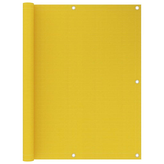 Vidaxl Toldo Para Balcón Hdpe Amarillo 120x400 Cm_0