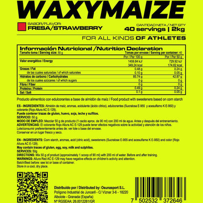 Waxymaize (amilopectina) - 2kg - Fresa - Mejora El Rendimiento - Masmusculo_5