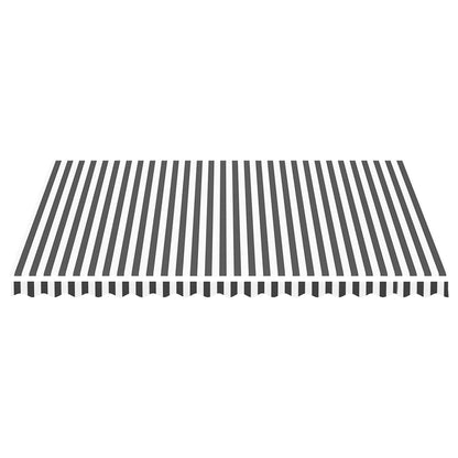 Tela De Repuesto Para Toldo Gris Antracita Y Blanco 4,5x3,5 M_2