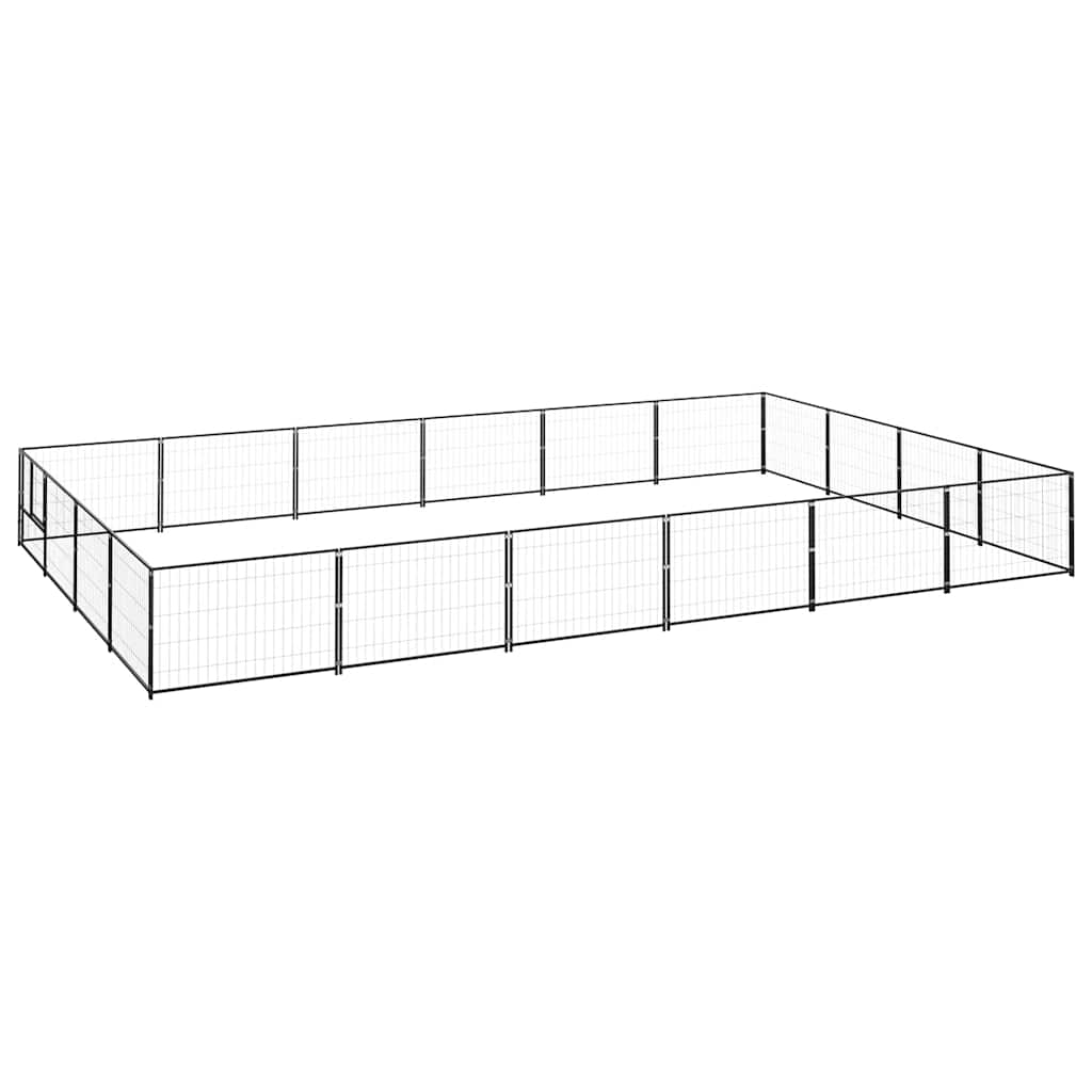 Perrera Acero 24 M² Negra_0