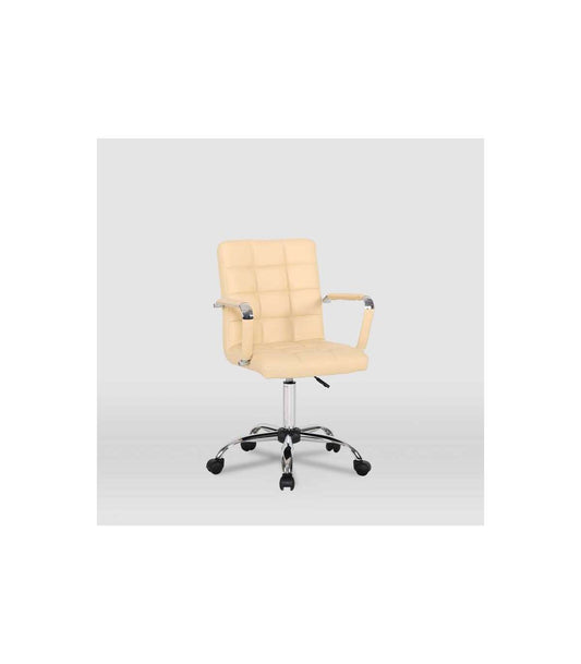Silla De Oficina Isabella En Beige. Alto: 89-104, Ancho: 51, Fondo: 49._0