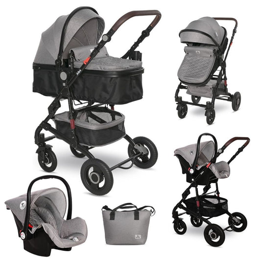 Carrito De Bebé Trío Convertible Alba Premium Opaline Grey_0