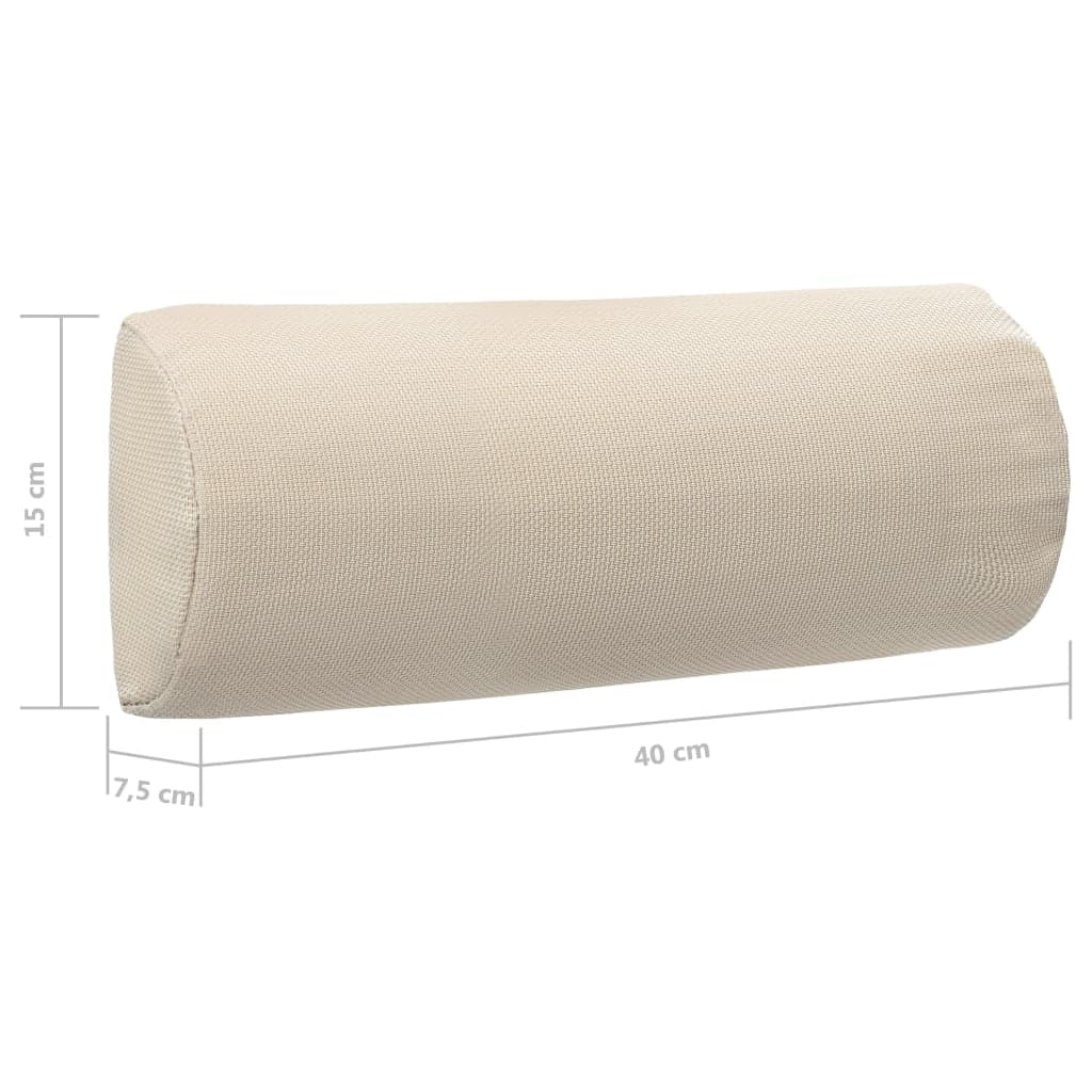 Vidaxl Reposacabezas De Silla De Jardín Textilene Crema 40x7,5x15 Cm_2