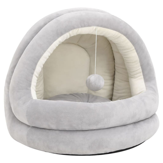Vidaxl Cama Para Gatos Color Crema Y Gris 40x40x35 Cm_0