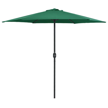 Vidaxl Sombrilla De Jardín Con Palo De Aluminio Verde 270x246 Cm_0
