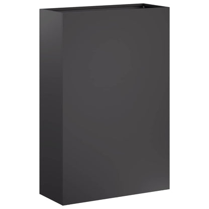 Macetero De Jardín 2 Uds. Negro 50 X 20 X 75 Cm_2