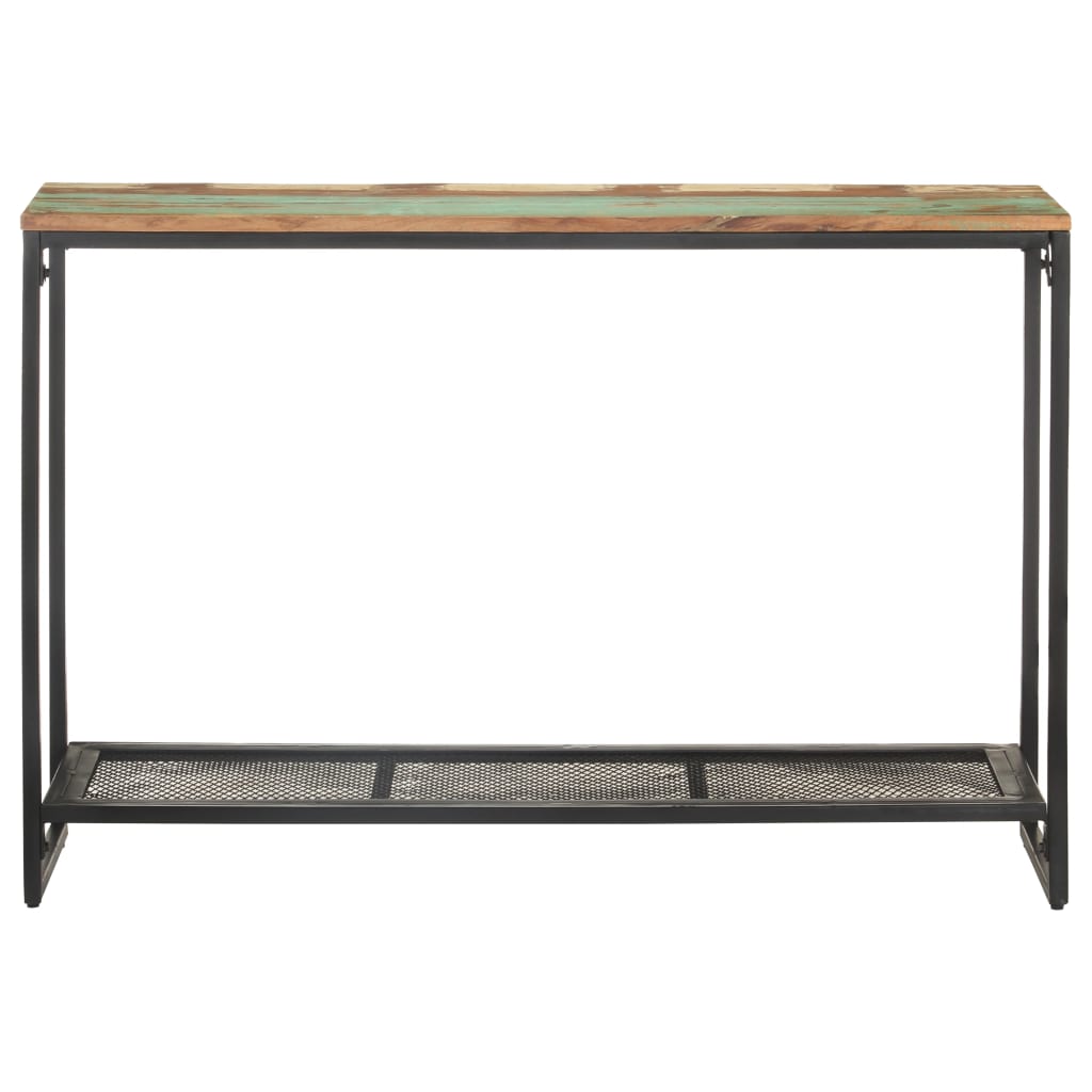 Mesa Consola De Madera Maciza Reciclada 110x35x75 Cm_0