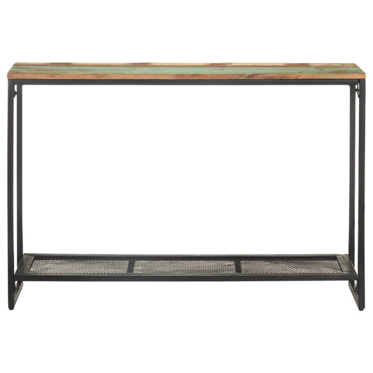 Mesa Consola De Madera Maciza Reciclada 110x35x75 Cm_0
