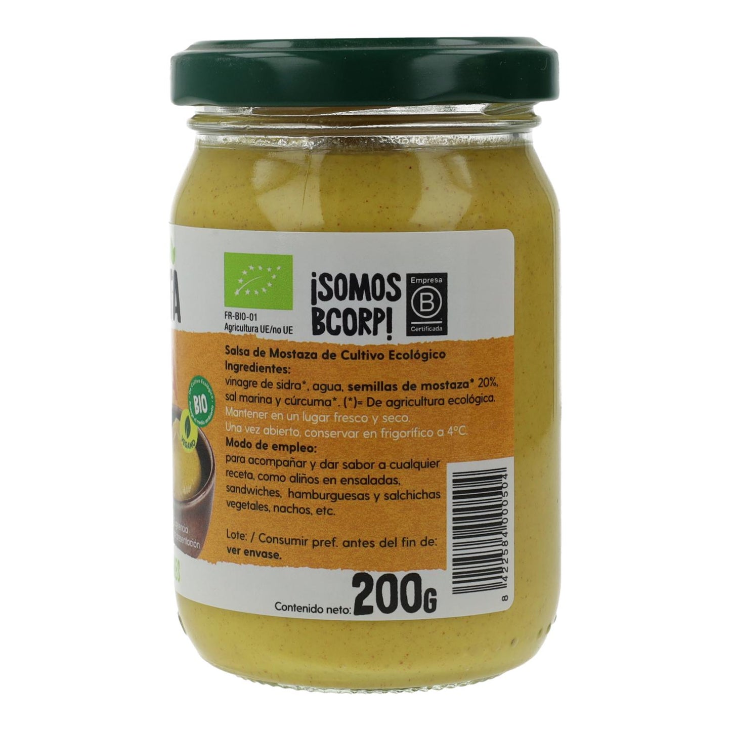 Mostaza Bio Ecocesta 200 gr
