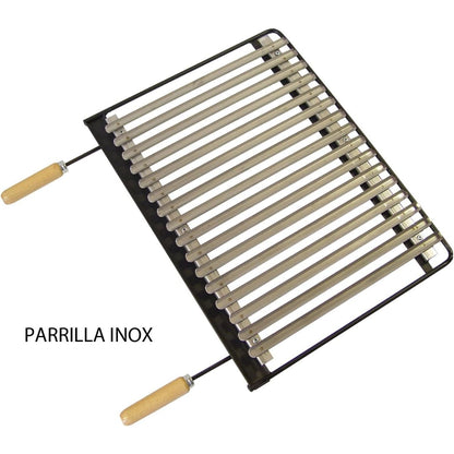 Cajón Barbacoa cerrada con parrilla, plancha y kit pollo Imex El Zorro 70 x 40 x 50 cm