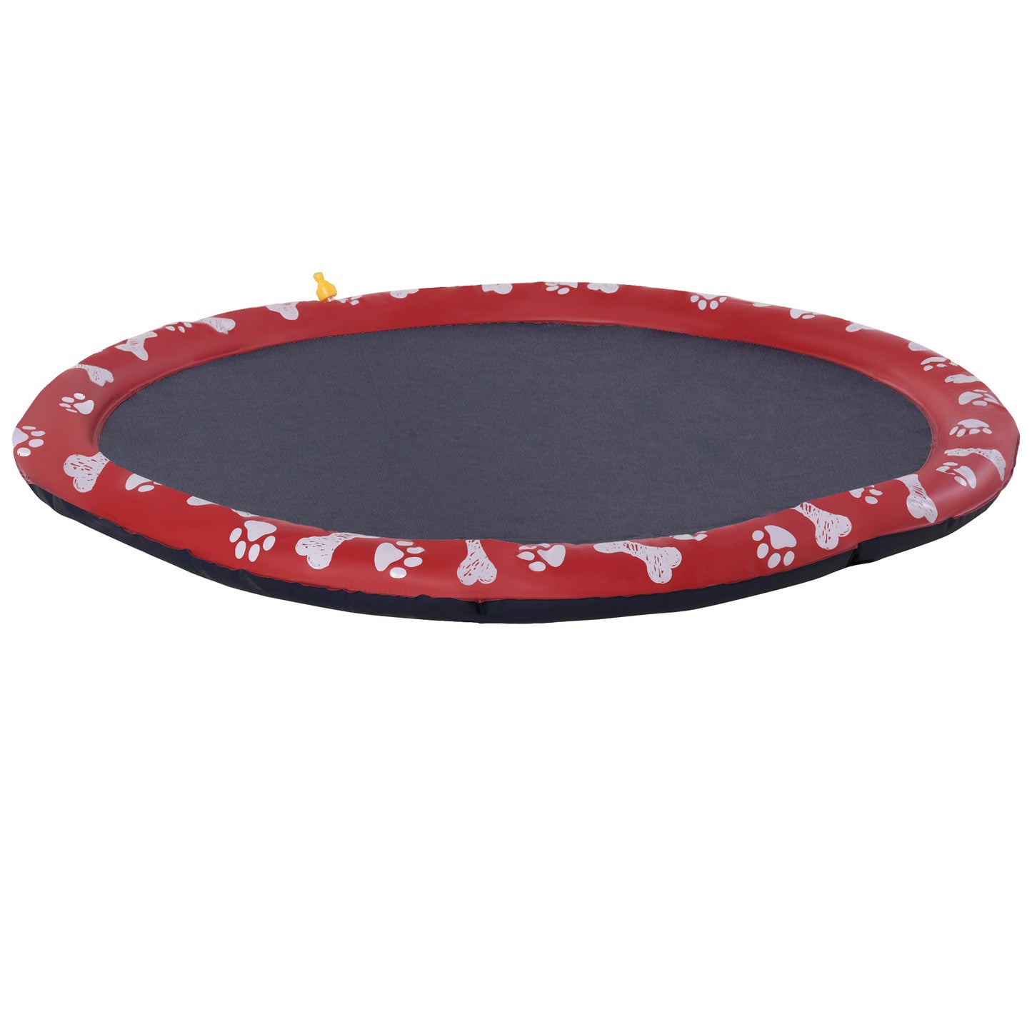 Pawhut Splash Pad Aspersor De Juegos De Agua 150 Cm Para Mascotas Jardín Patio_0