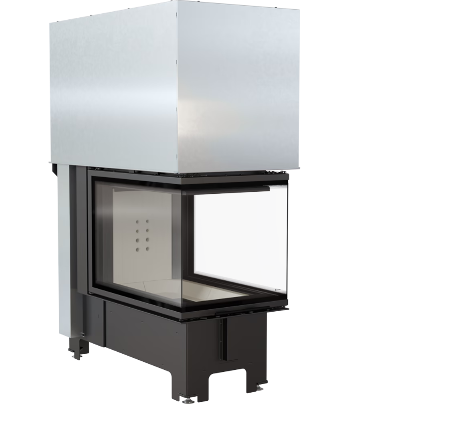 Bricosol Chimenea Nbu 500/700 11 Kw Ø 200 Puerta Elevable Thermotec Negro_0