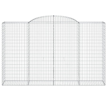 Cestas De Gaviones 8 Uds Forma De Arco Hierro 300x50x180/200 Cm_3