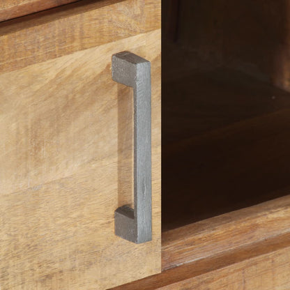 Mesa De Centro De Madera De Mango Rugosa 95x50x40 Cm_4