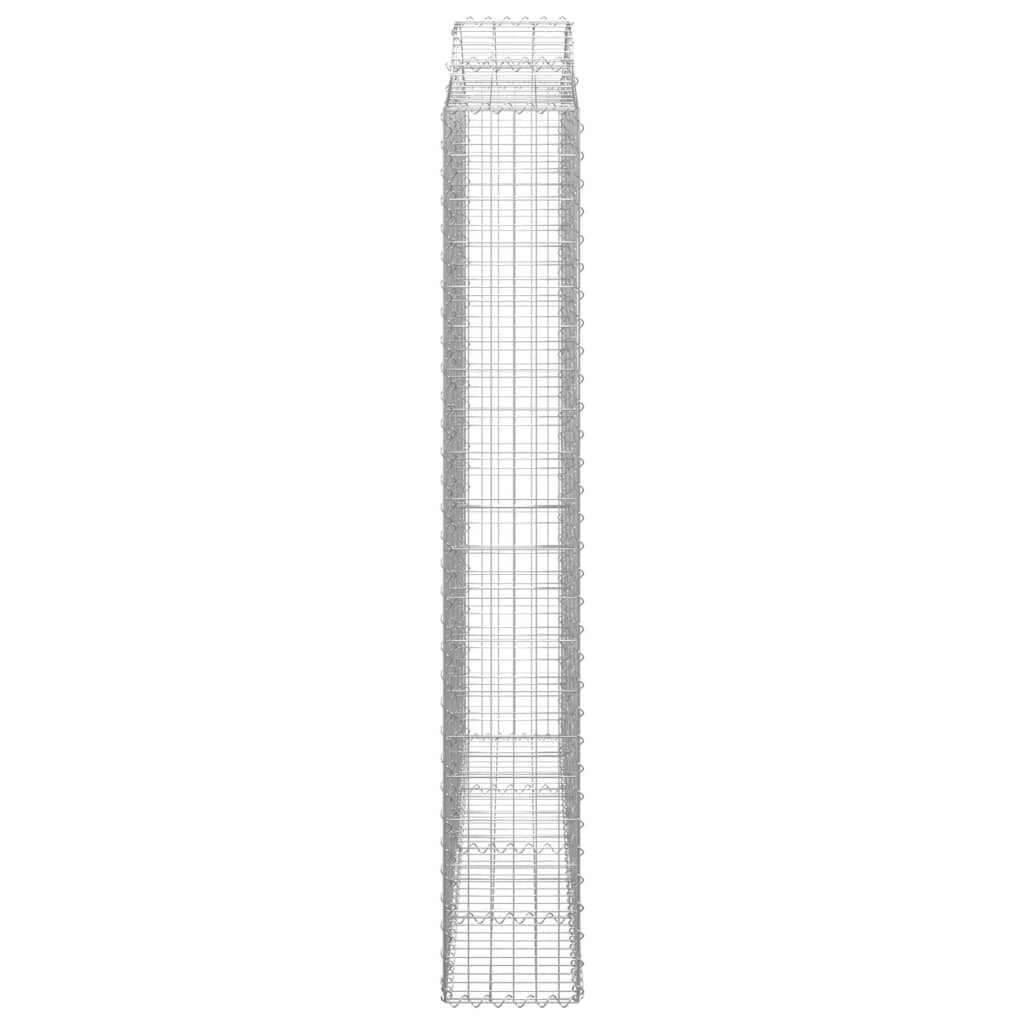 Cestas De Gaviones 2 Uds Forma De Arco Hierro 200x30x200/220 Cm_4