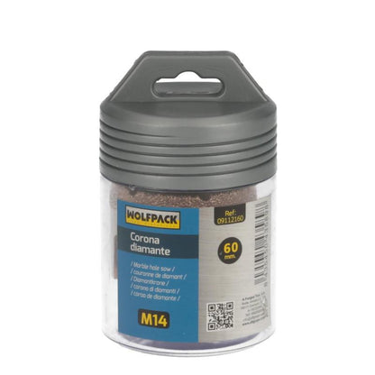 Corona Diamante Para Amoladora Ø 60 Mm. Conexión Rosca M14. Corte Seco