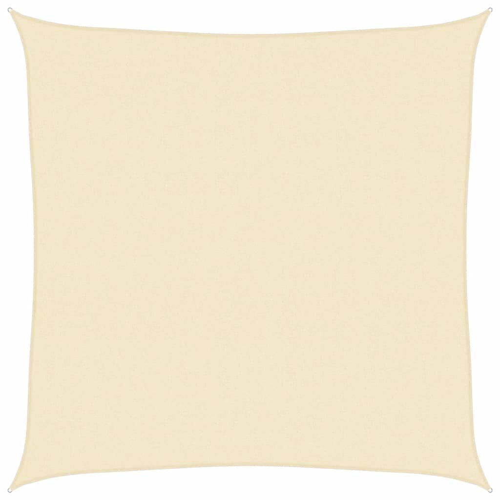 Vidaxl Toldo De Vela Crema Hdpe 160 G/m² 4,5x4,5 M_0