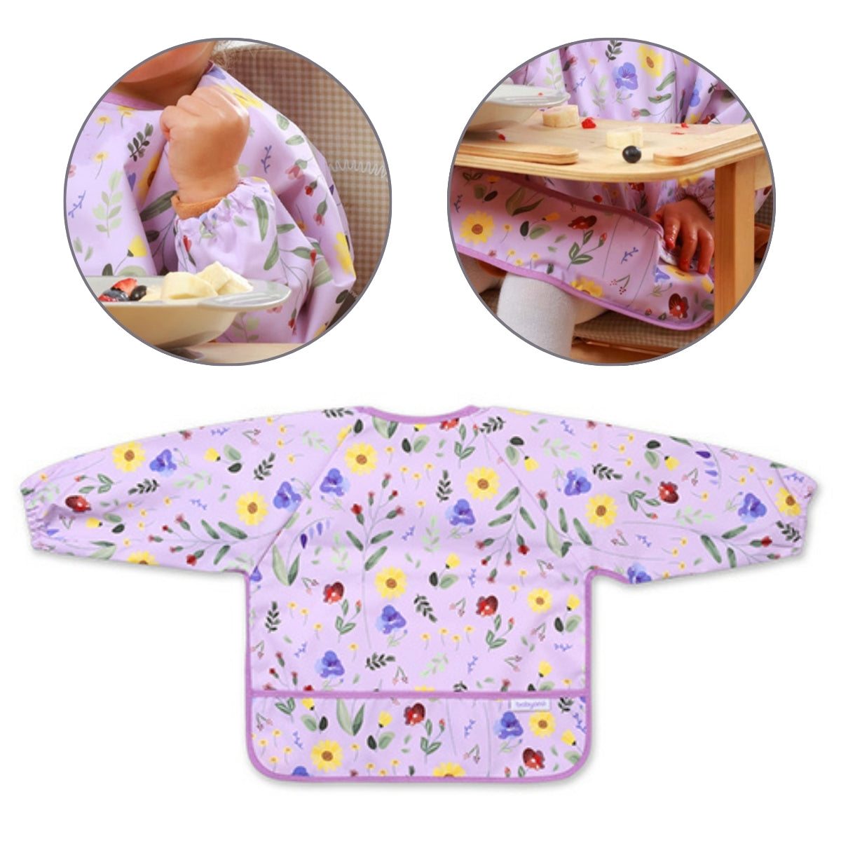 Babero Baby Con Mangas 6m-2a Garden