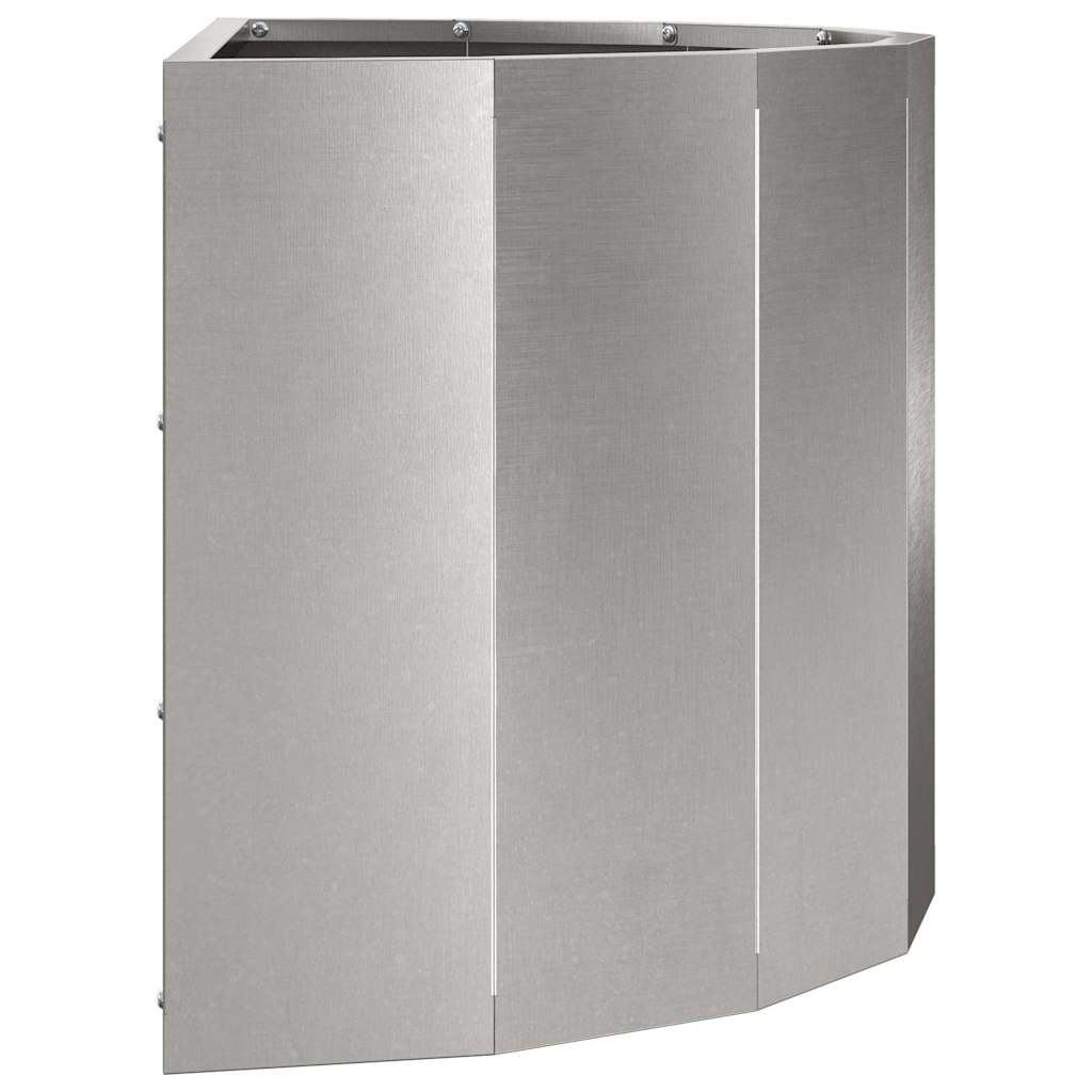 Jardinera Plateado 60 X 30 X 35 Cm Acero Inoxidable_5