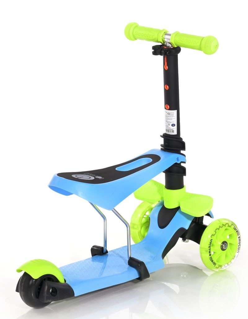 Patinete Infantil Con Asiento Smart Blue+green_1