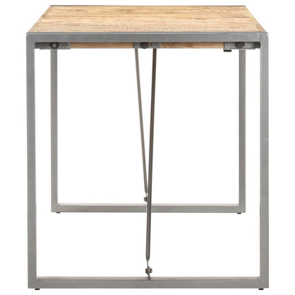 Mesa De Comedor Madera Maciza De Mango Rugosa 140x70x75 Cm_1