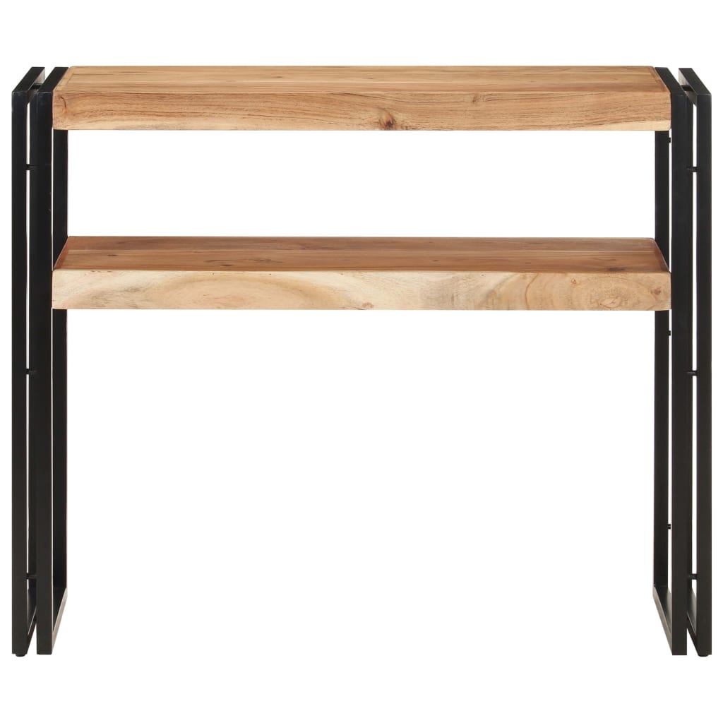 Mesa Consola De Madera Maciza De Acacia 90x30x75 Cm_0