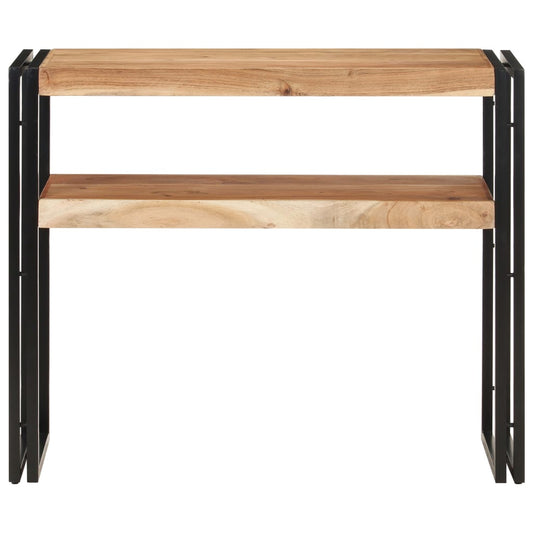 Mesa Consola De Madera Maciza De Acacia 90x30x75 Cm_0